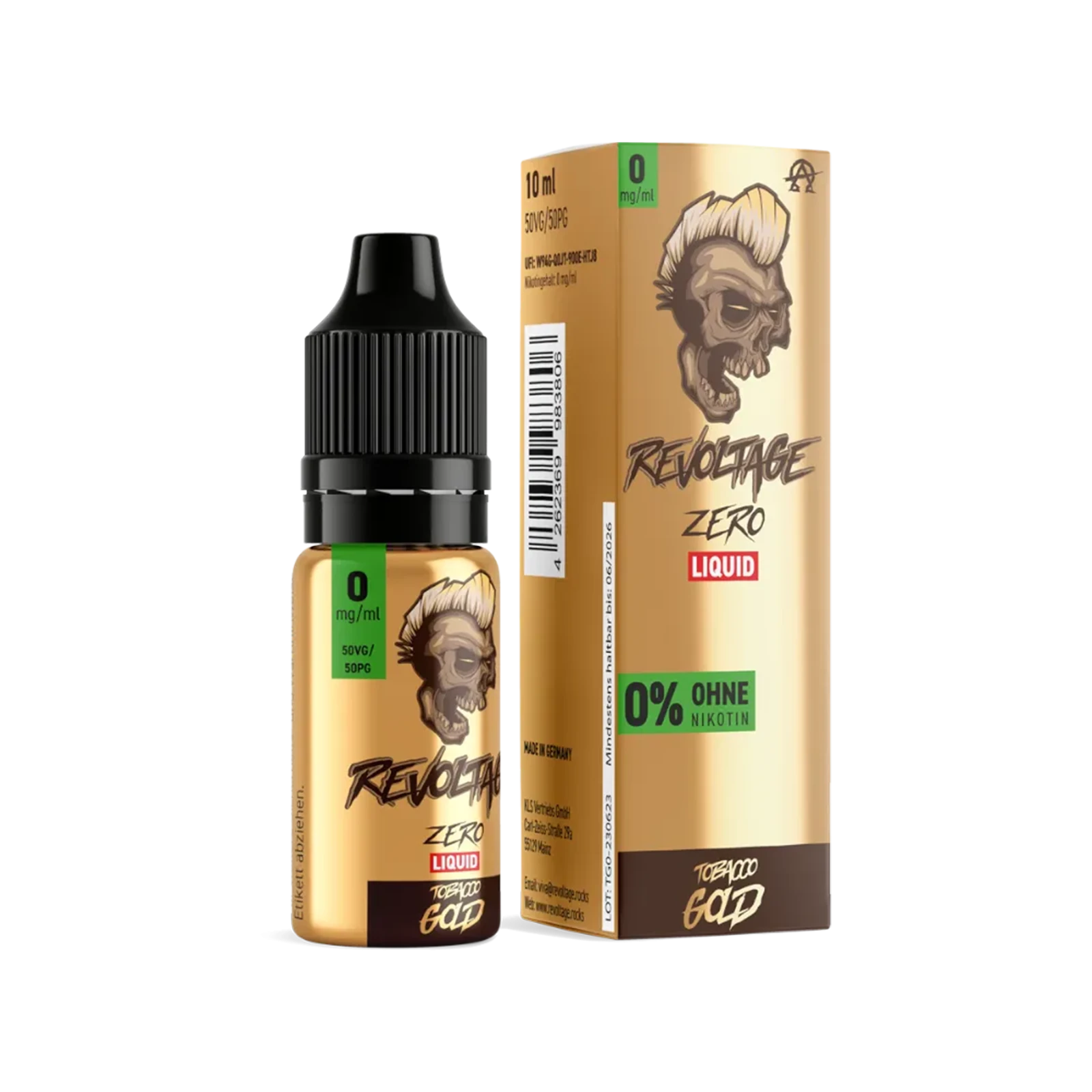 Revoltage - E-Liquid - Nikotinsalz - Tobacco Gold - 10 ml - 0 mg 2