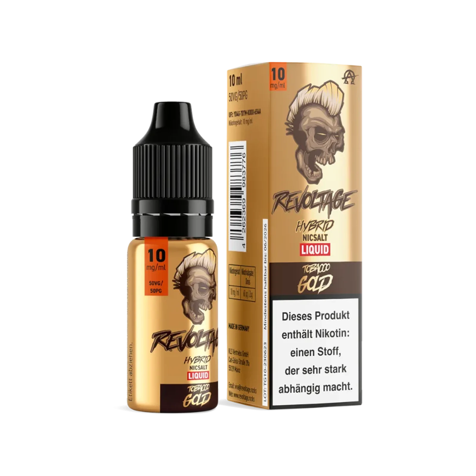 Revoltage - E-Liquid - Nikotinsalz - Tobacco Gold - 10 ml - 10 mg 2