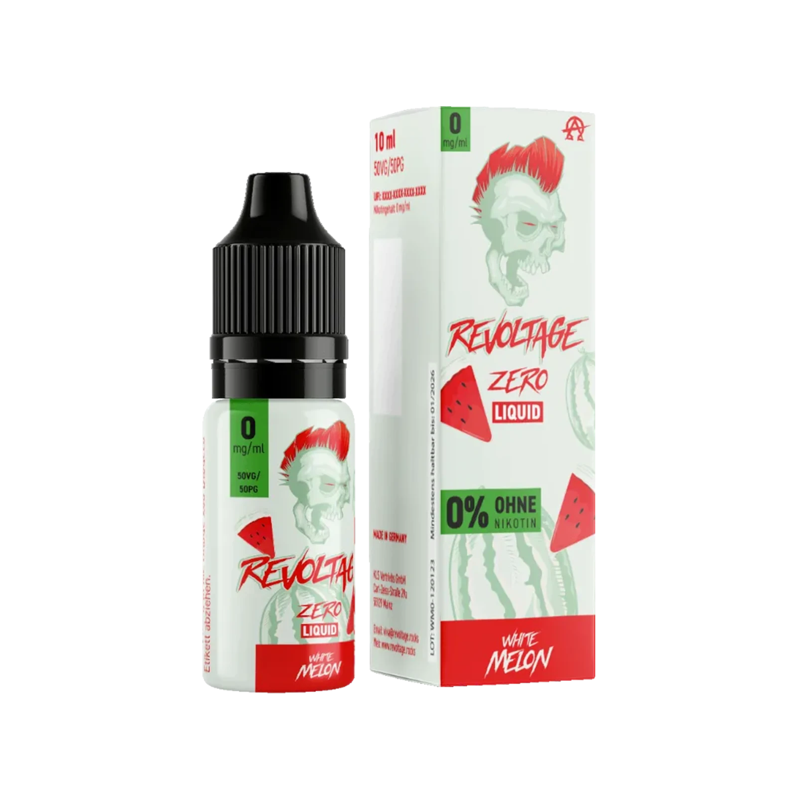 Revoltage - E-Liquid - Nikotinsalz - White Melon - 10 ml - 0 mg 2