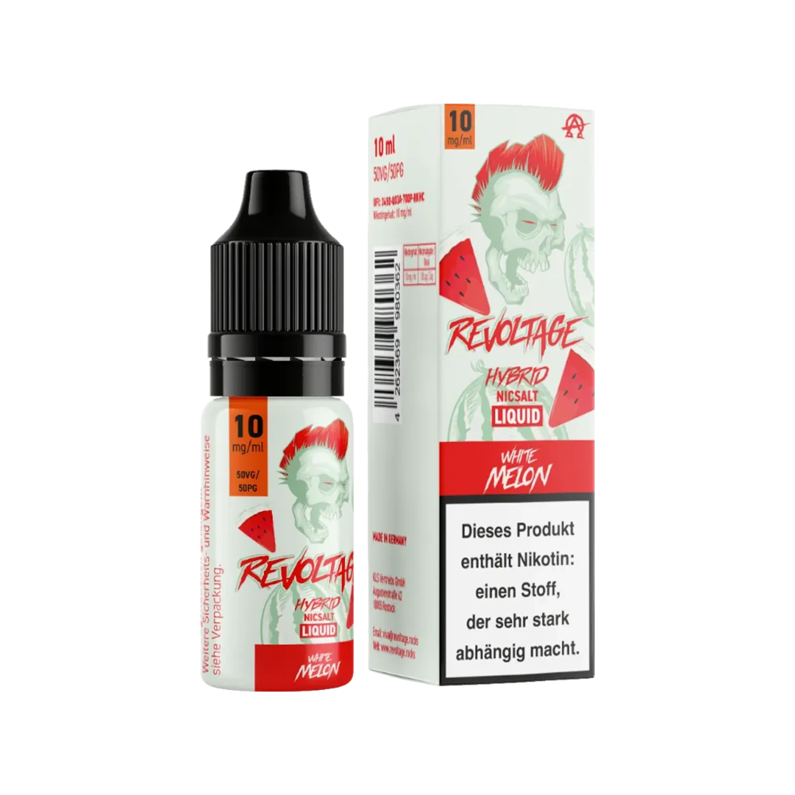 Revoltage - E-Liquid - Nikotinsalz - White Melon - 10 ml - 10 mg 2