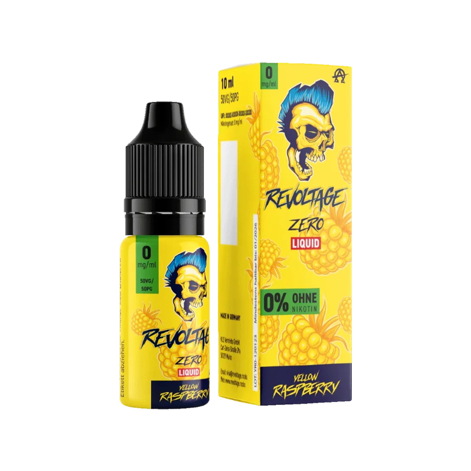 Revoltage - E-Liquid - Nikotinsalz - Yellow Raspberry - 10 ml - 0 mg 2