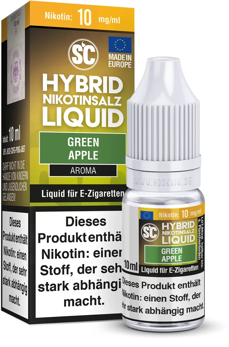 SC - E-Liquid - Hybrid Nikotinsalz - Green Apple - 10 ml - 10 mg 2