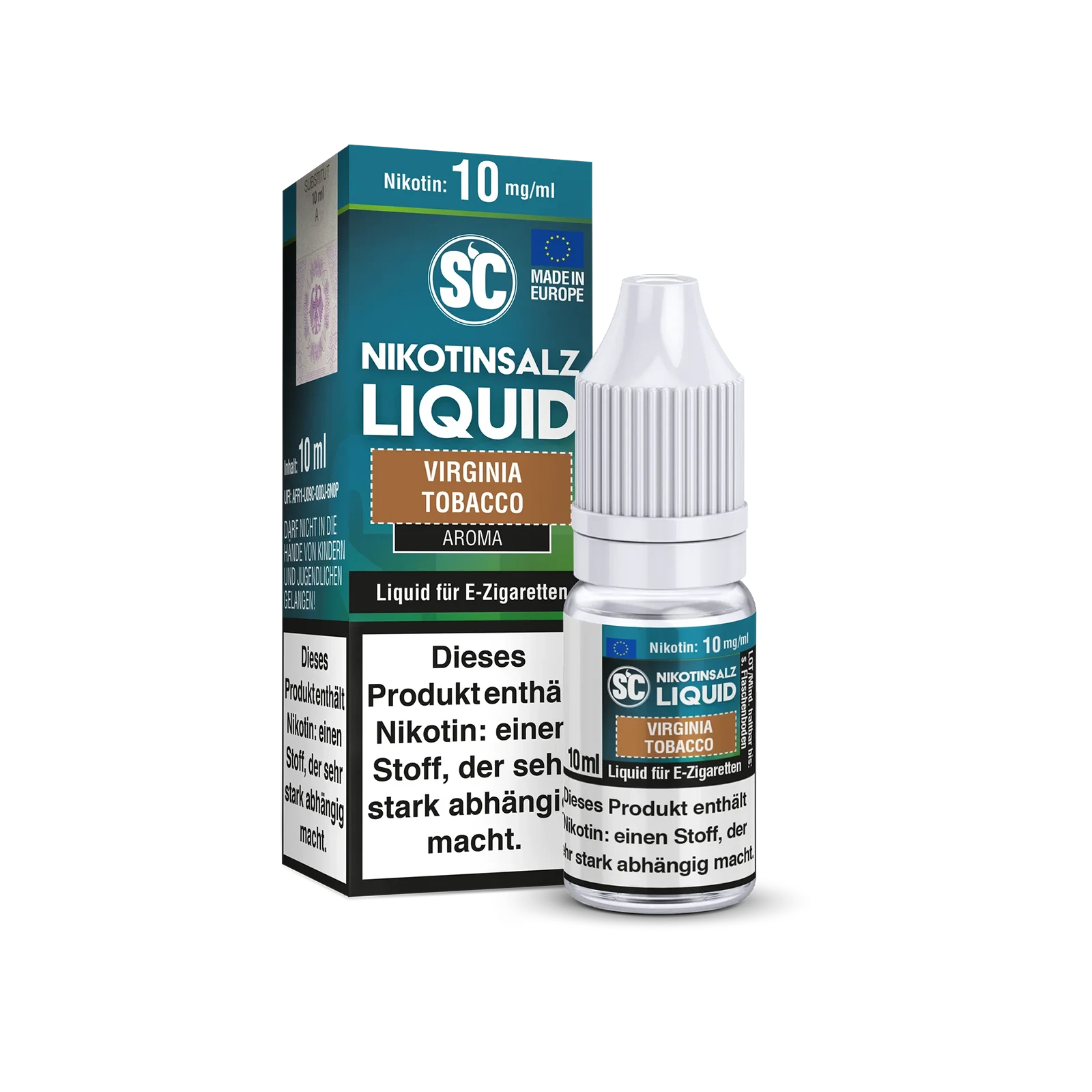 SC American Tobacco Nikotinsalz Liquid 10ml Flasche mit 10mg/ml Nikotin 1