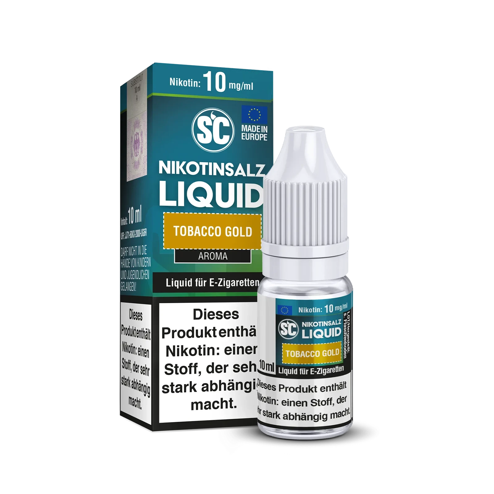 SC - E-Liquid - Nikotinsalz - Tobacco Gold - 10 ml - 10 mg 1