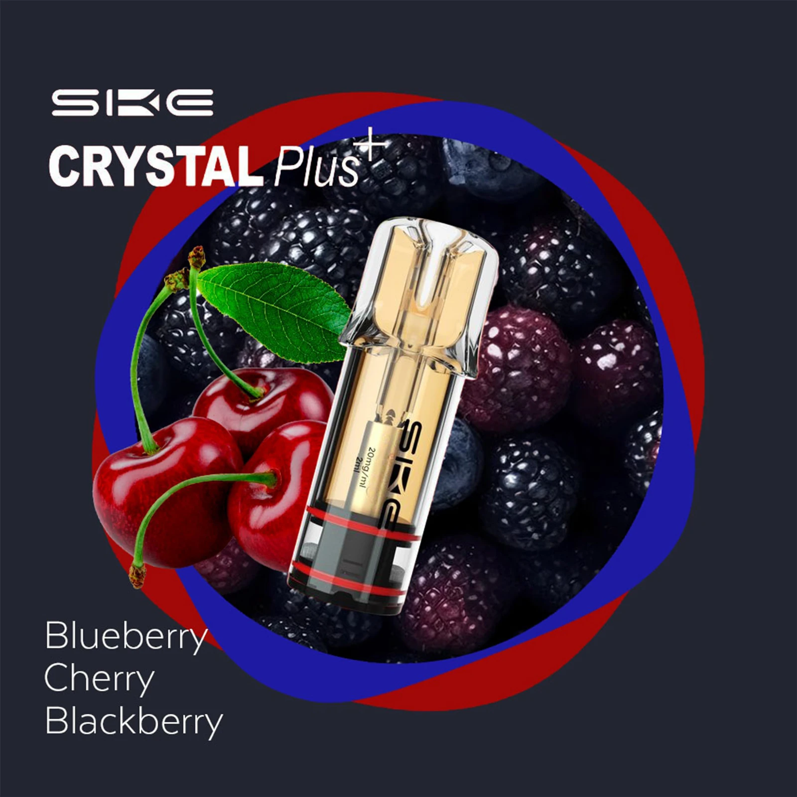 SKE Crystal PLUS Prefilled Pods - Blueberry Cherry Blackberry kaufen