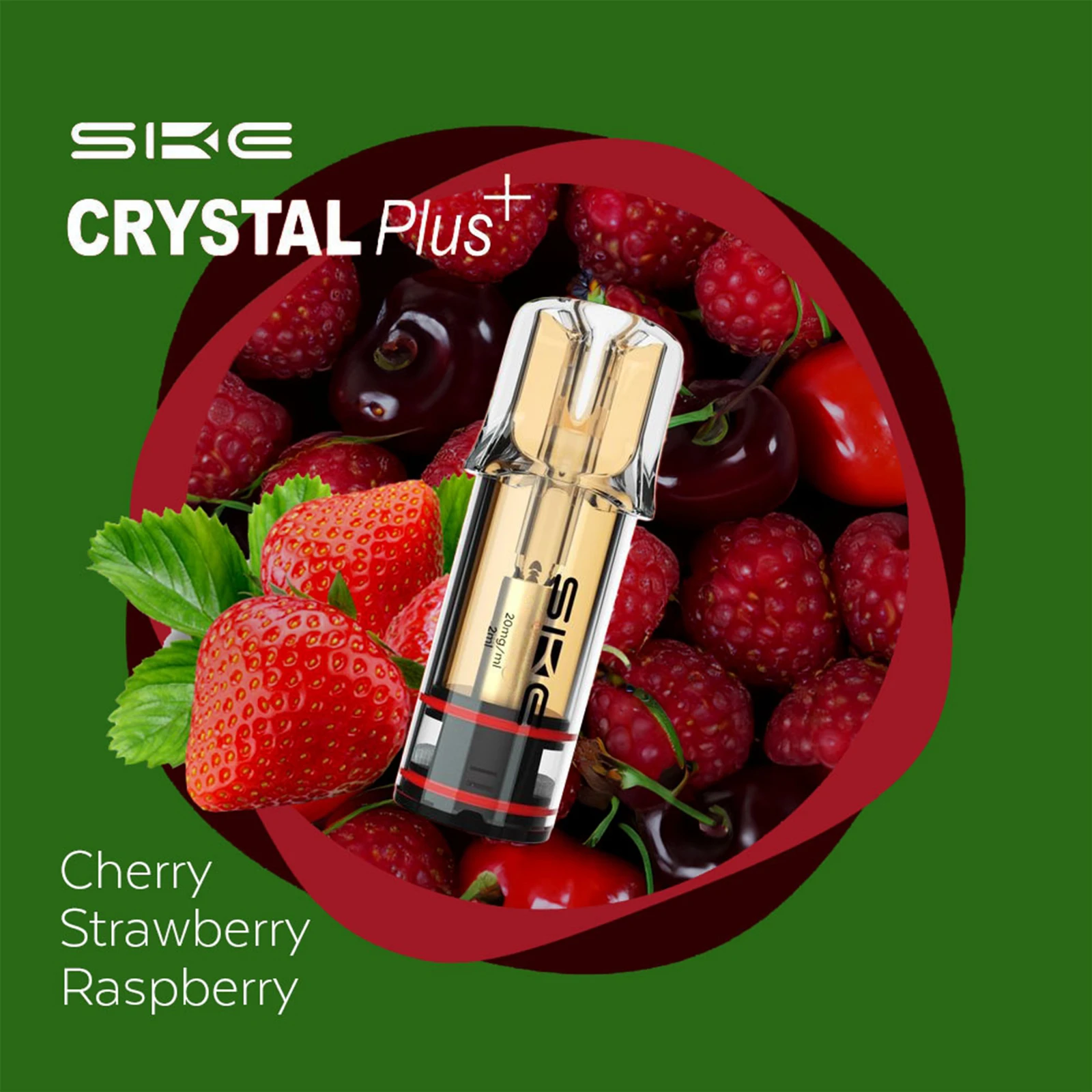 SKE Crystal PLUS Prefilled Pods - Cherry Strawberry Raspberry kaufen