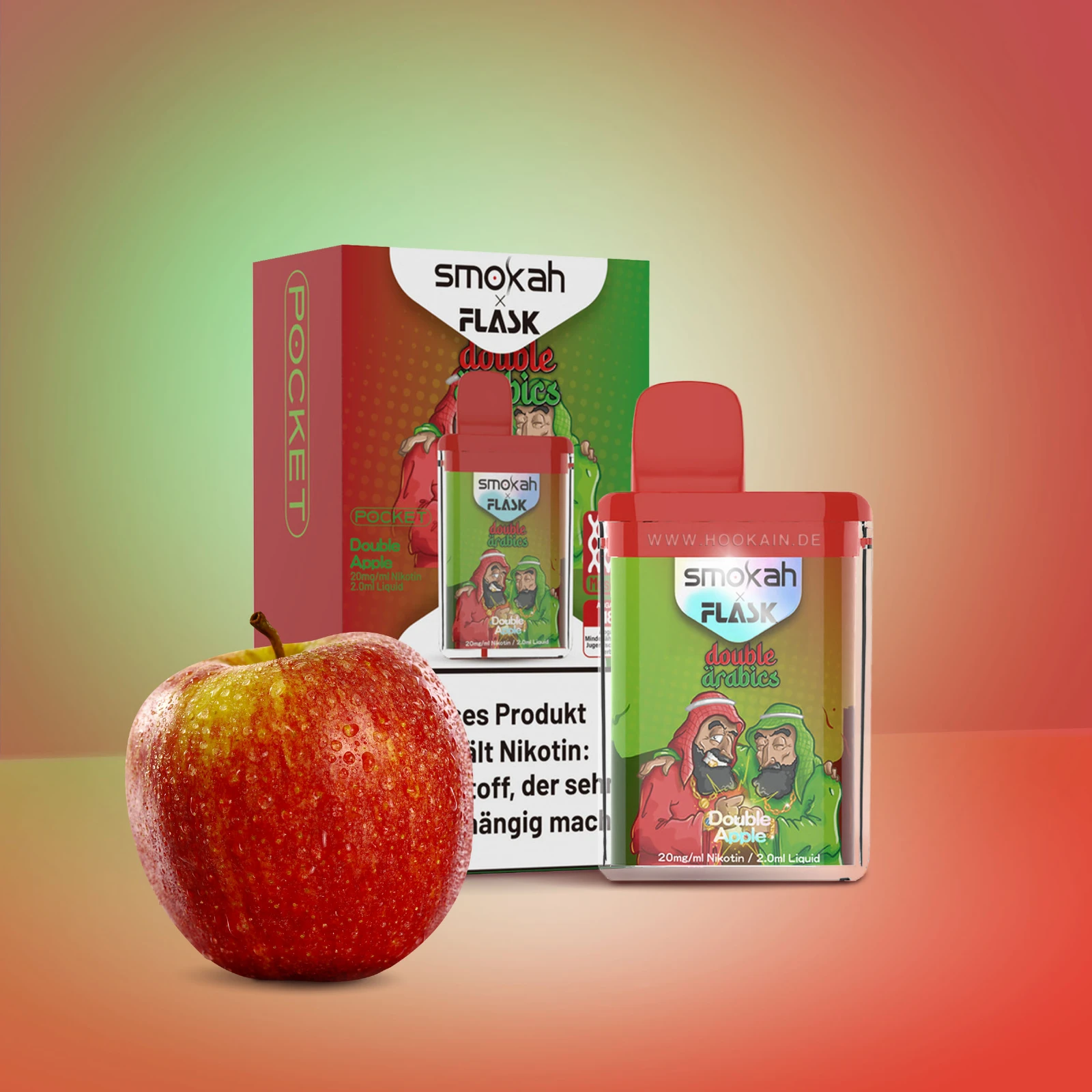 Smokah - Flask - Double Arabics - Vapestick | Alle neuen Sorten günstig online kaufen - Hookain E-Shisha Onlineshop 1