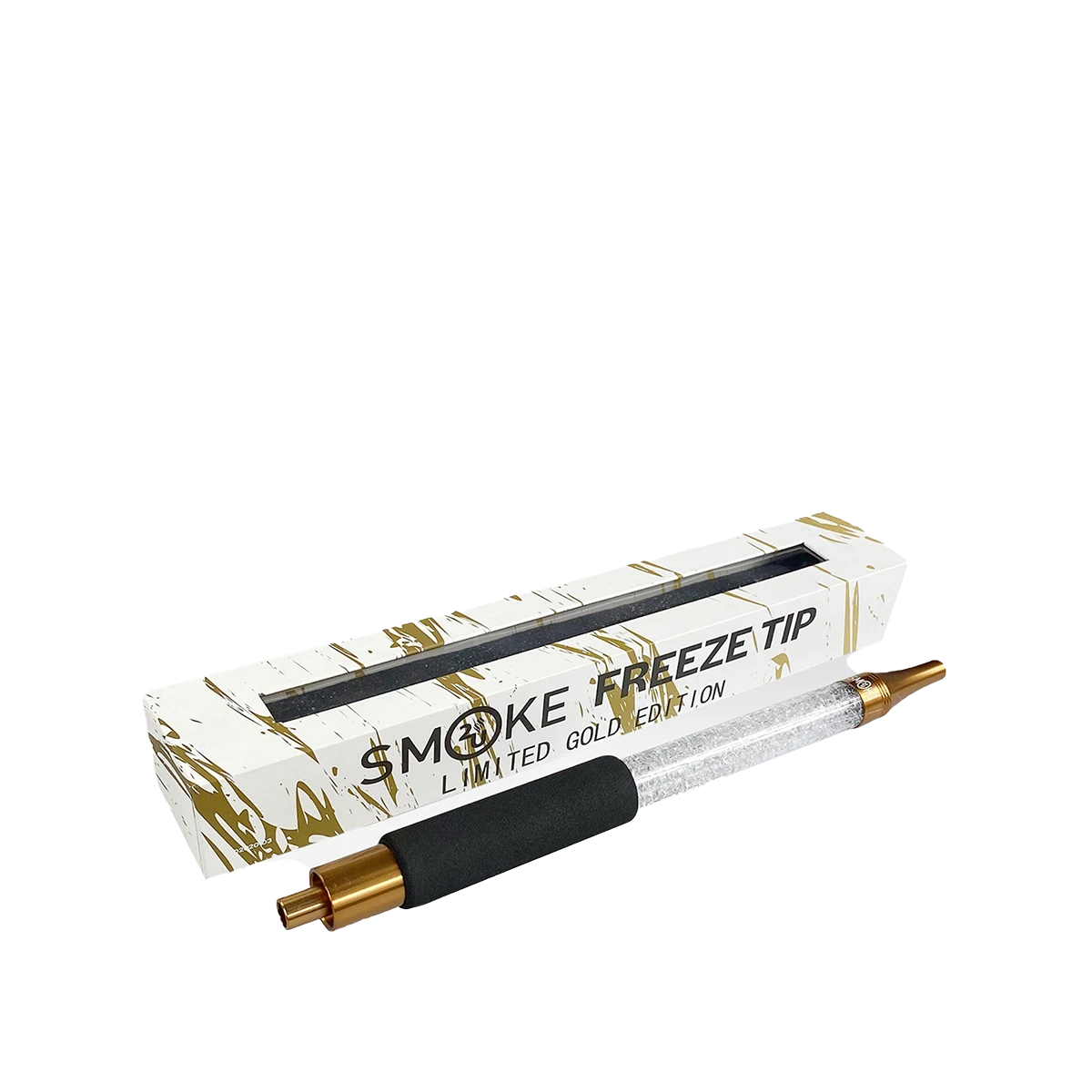Smoke2U - Freeze Tip White - Gold - Shisha Cooling Mundstück
