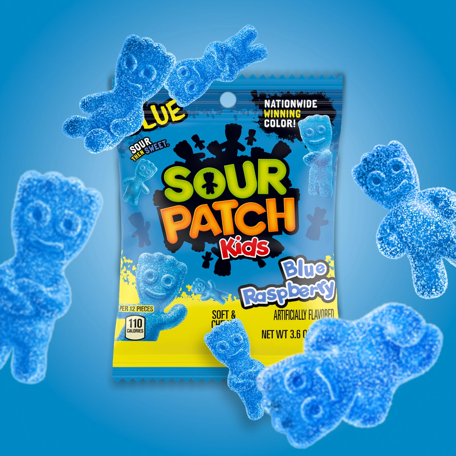 Sour Patch Kids - Chewy Candy - Blue Raspberry - 102 g