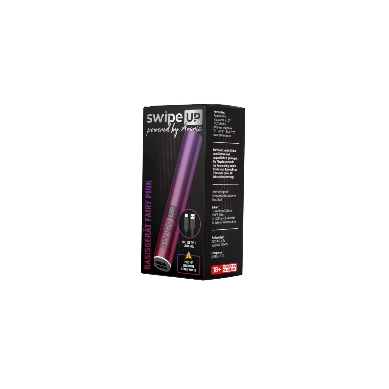 Swipe Up Prefilled Pod System Basisgerät Fairy Pink von Avoria kaufen 2