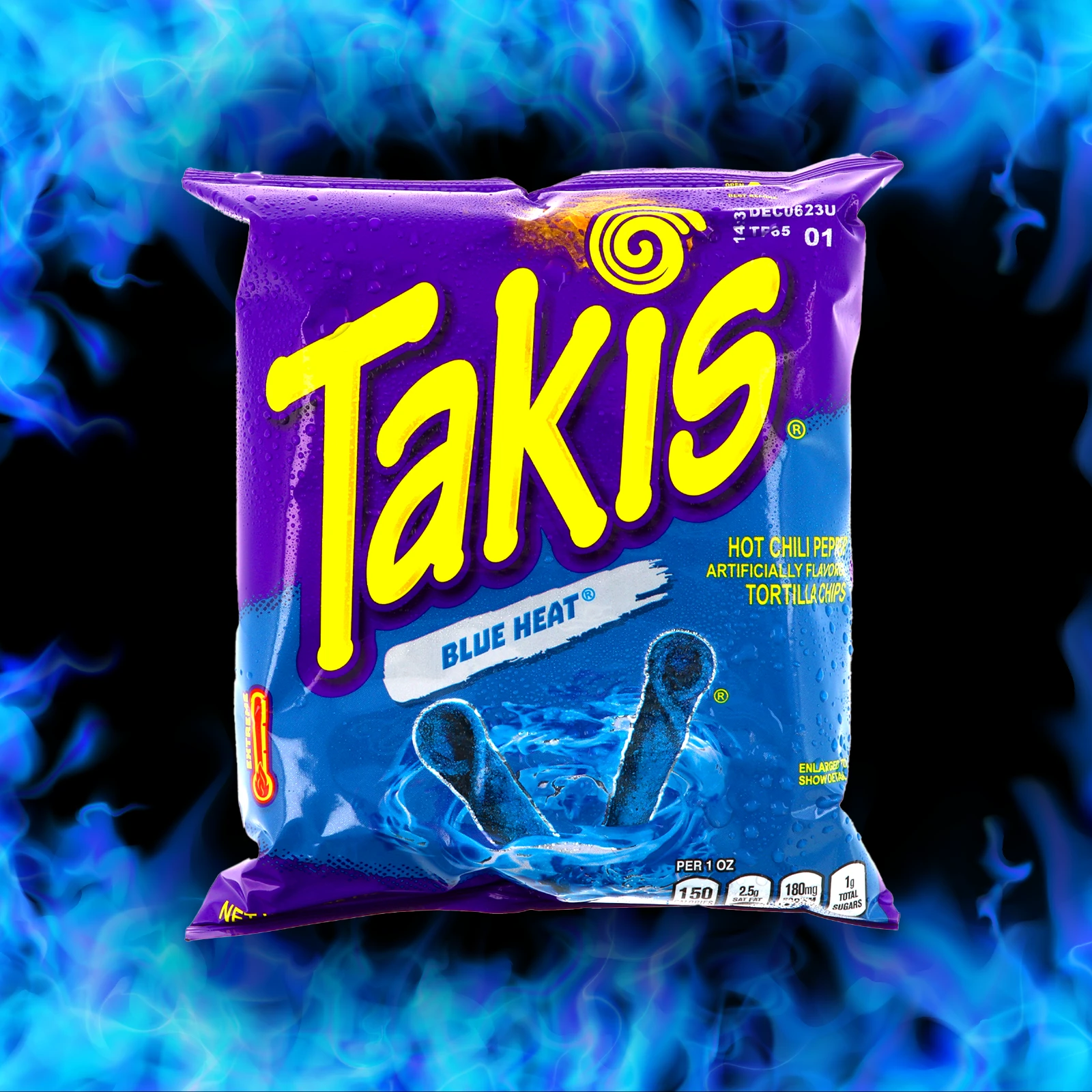 Takis - Blue Heat - 92,3 g | Chili & Lime - Special Edition Tortilla Chips günstig online kaufen - Hookain Snack-Onlineshop1