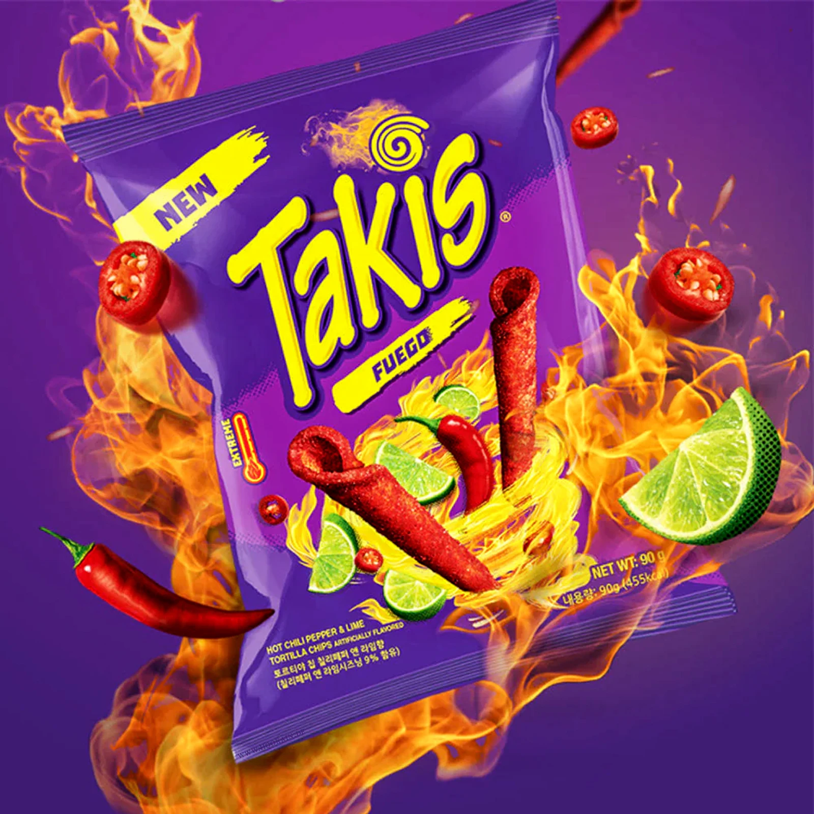 Takis "Fuego" 90 g | Amerikanische Snacks günstig online kaufen-1
