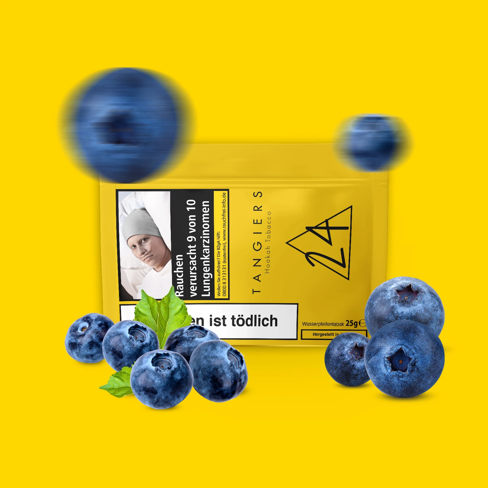 Tangiers 25 g Burley Shishatabak - 2005 Blueberry - #24 - Handmade in USA - Alle Sorten schwarzer Tabak bestellen