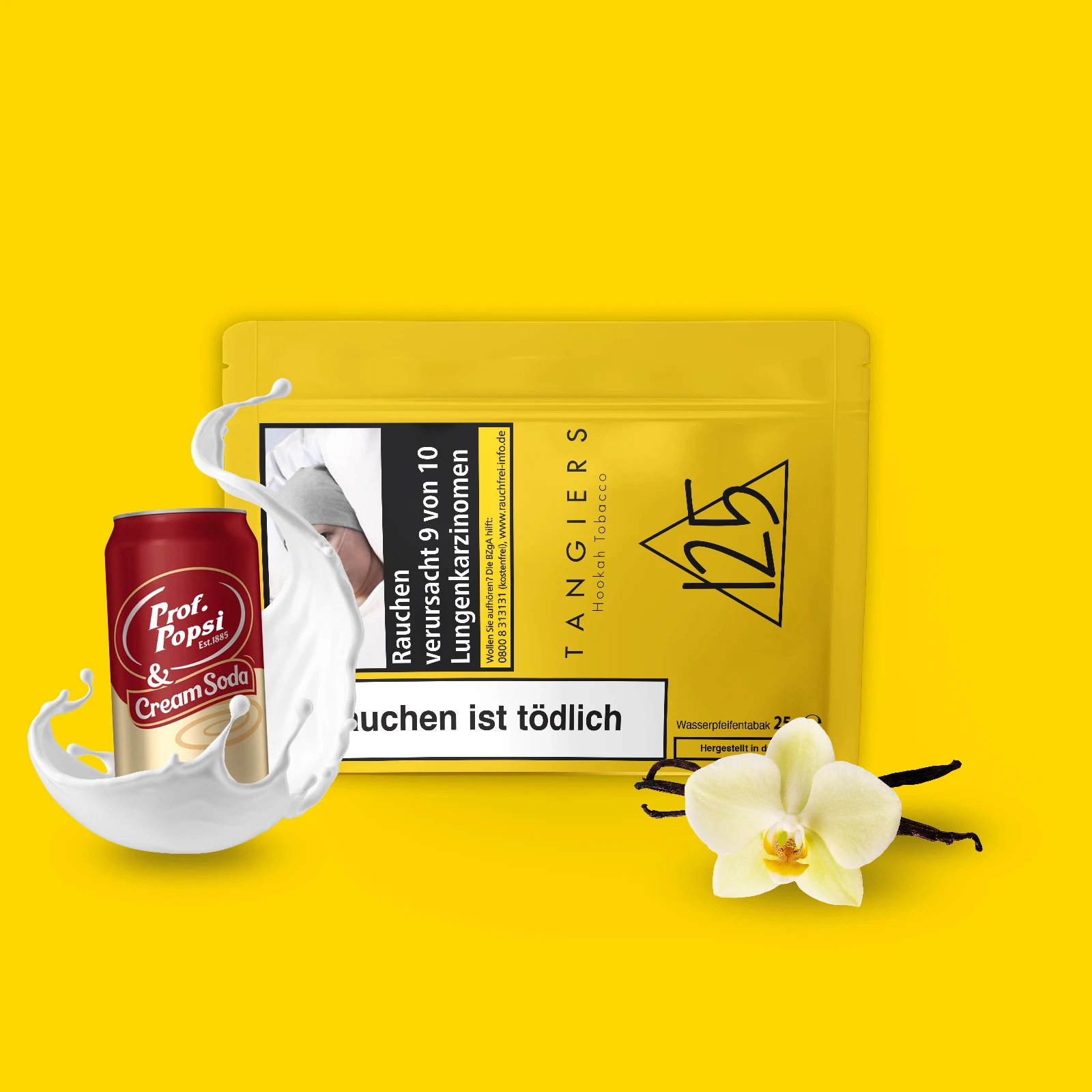 Tangiers 25 g Burley Shishatabak - Cream Soda - #125 - Handmade in USA - Alle Sorten schwarzer Tabak bestellen