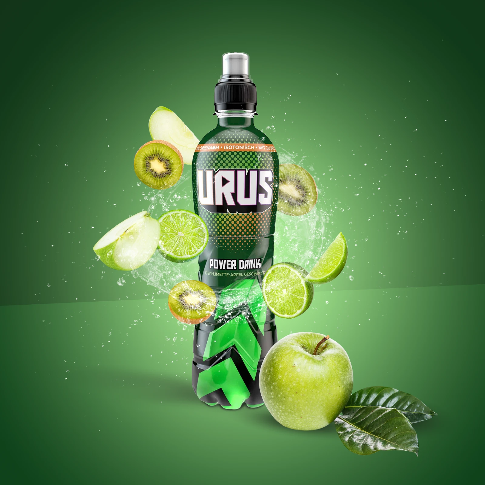 Urus - Power Drink - Kiwi, Limette und Apfel - 500 ml | Power Drink in unserem Hookain Onlineshop 1