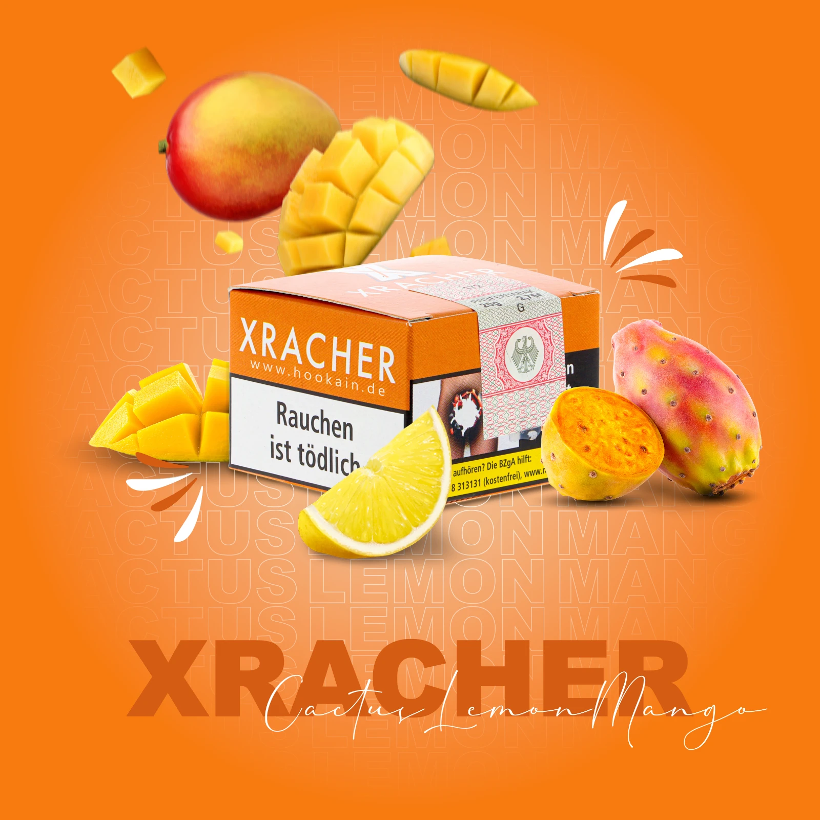 XRacher - Cactus Lemon Mango - 20 g | XRacher Tobacco alle neuen Sorten kaufen 1